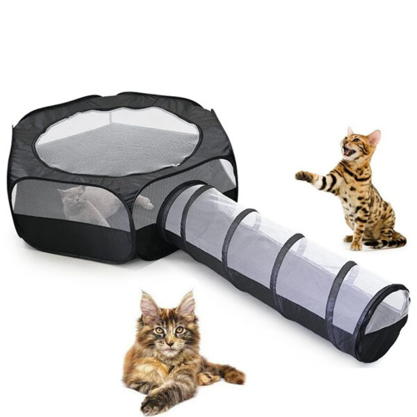 Cat Pet Removable Foldable Comfortable Touch Multifunctional Not Taking Up Space Cat Tunnel Not Stained With Hair Cat Supplies - Image 4