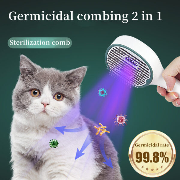 Cat Sterilization Comb Pet Brush For Shedding And Grooming Self-Cleaning Slicker Brush For Long And Short Hair - Image 10