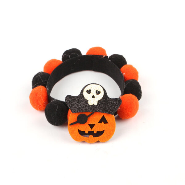 Halloween Cat Pet Fur Ball Collar Pumpkin Accessories - Image 9