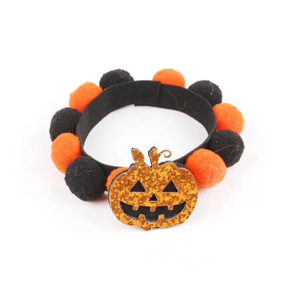 Halloween Cat Pet Fur Ball Collar Pumpkin Accessories - Image 10