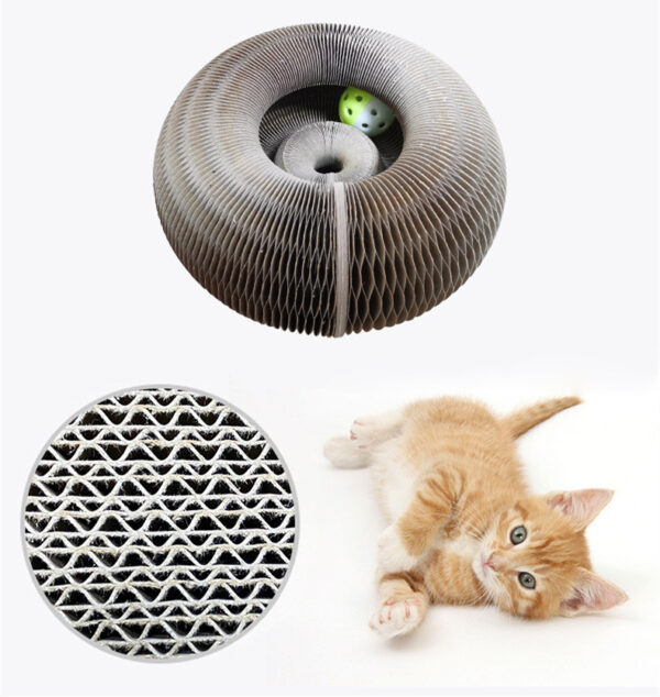 Magic Organ Cat Scratchers 2 In 1 Funny Shaped Cat Scratching Board Foldable Convenient Recyclable Durable Cat Scratcher - Image 8