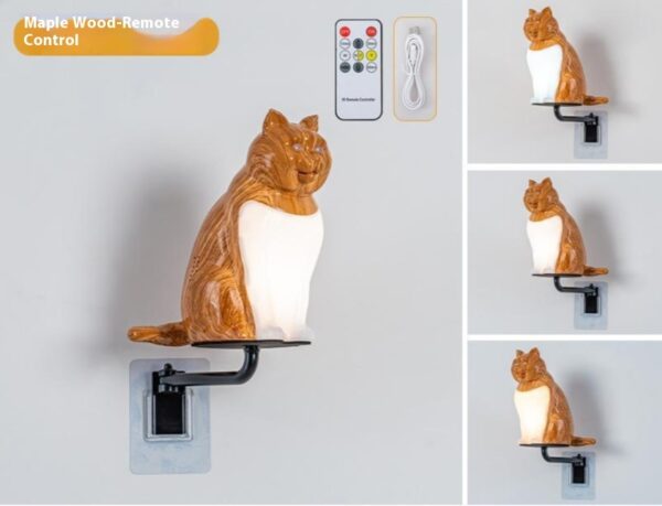 Creative Cat Wall Lamp USB Charging Decorative Light - Image 6