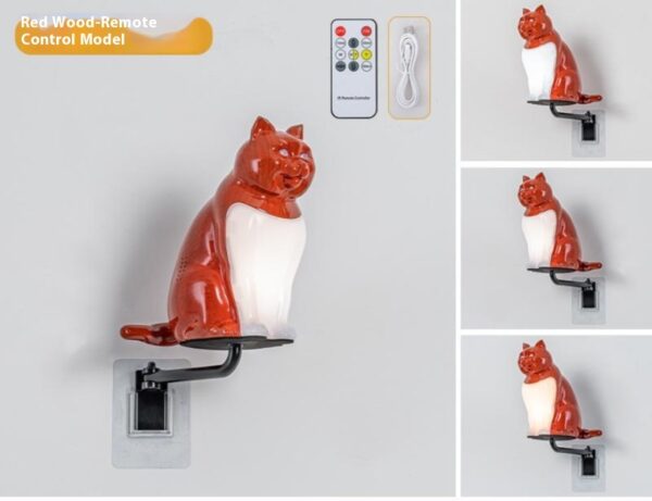 Creative Cat Wall Lamp USB Charging Decorative Light - Image 5