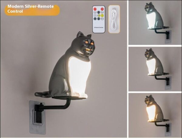 Creative Cat Wall Lamp USB Charging Decorative Light - Image 4