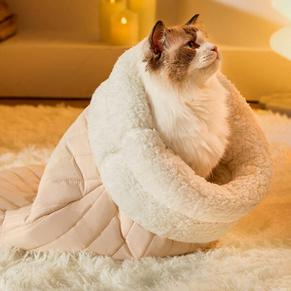 Sleeping Bag Warm Closed Pocket Cat Nest - Image 4