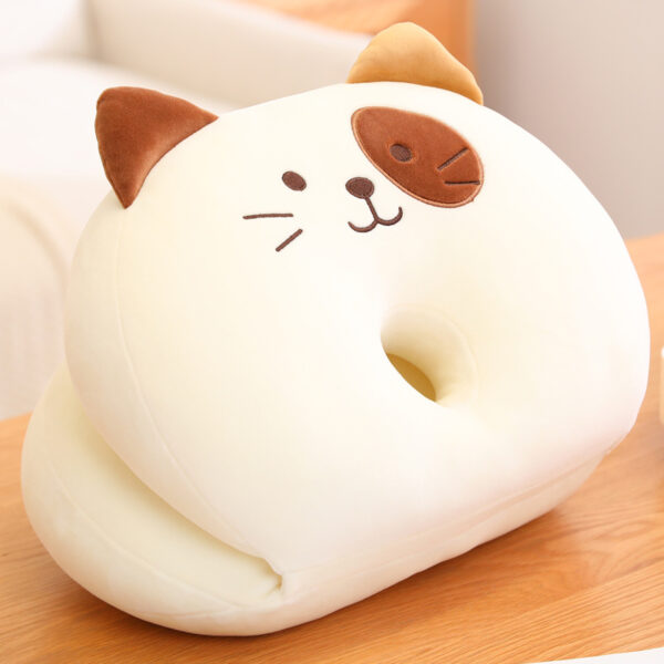 Lunch Break Fashion Cute Cat Plush Pillow