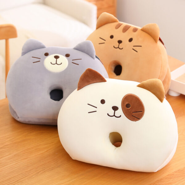 Lunch Break Fashion Cute Cat Plush Pillow - Image 2