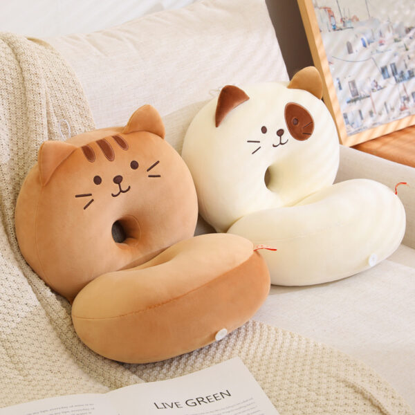 Lunch Break Fashion Cute Cat Plush Pillow - Image 5