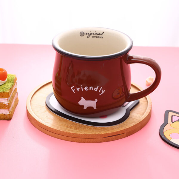 Cute Cat Thermal Insulation Non-slip Silicone Coaster - Image 10